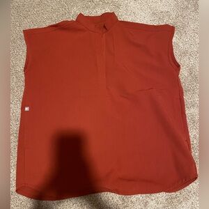 Figs Burnt Orange Rafaela Scrub Top & Bottom